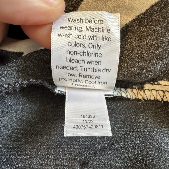 Nine West Women's XXL Sleeveless Floral Button Front Drop Waist Ruffle Hem Dress - Picture 6 of 8